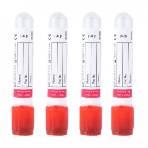 Ce Approved Red Pet Glass No Additives Plain Vacuum Sterile Blood Collection Tubes