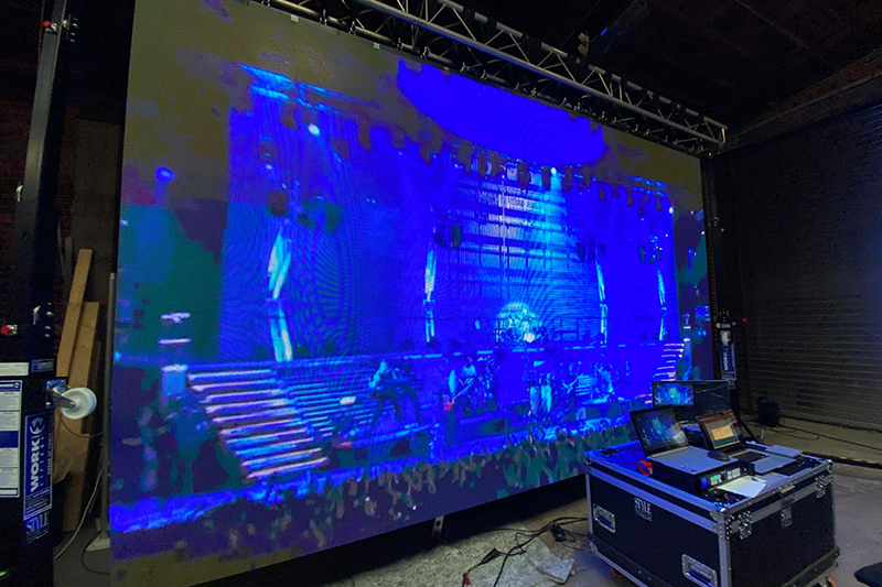 32 kvm āra P4.81 LED video siena koncertam Beļģijā 2021. gadā