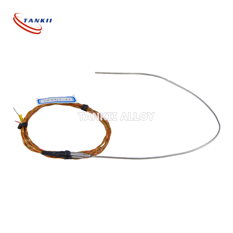 Fabricare PFA izolat roșu și galben cablu termocuplu tip K 2*0.15mm