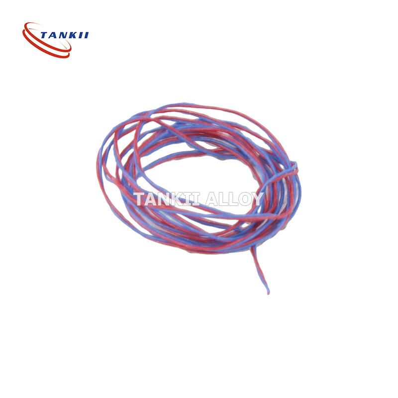 Produksje Thermocouple wire type k fiberglass isolearre 1000 graden NiCr NiSi