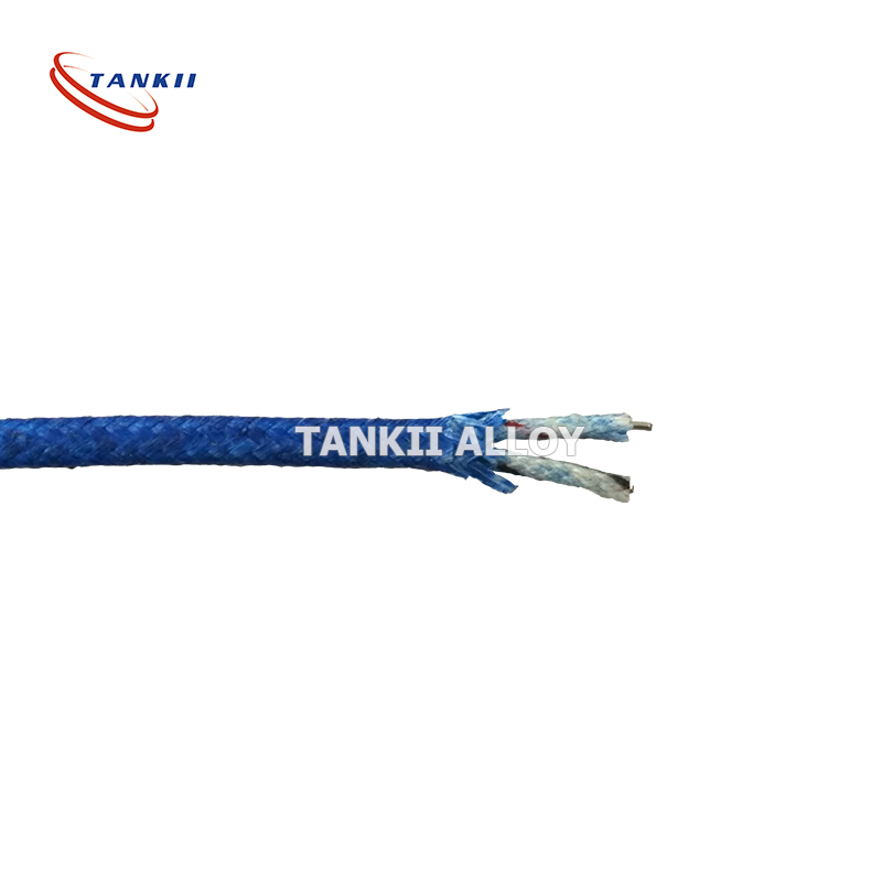 Cable de termopar de aluminio cromado tipo K, cable blindado de 24 awg, cable tc en stock