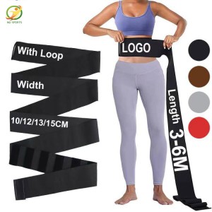 Custom na Logo Women Tummy Trimmer Belt Waist Wrap Trainer Band