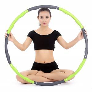 ຂາຍສົ່ງເຄື່ອງນວດປັບໄດ້ Foam Fitness Hula Hula Hoola Sports Fitness Ring Hoop ມີນ້ໍາຫນັກ