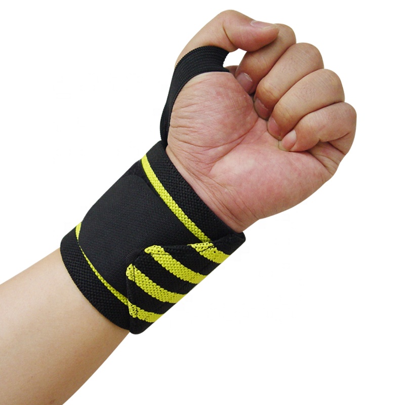 Varmaj Vendaj Produktoj Gym Fitness Training Wristband ĝustigu Pojnajn envolvaĵojn