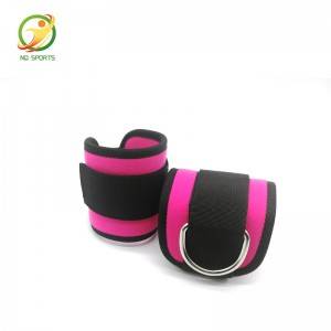Hot Sale D-ring adjustable ankle Straps pigeulang Band pikeun Workout Kabugaran Asesoris kabugaran