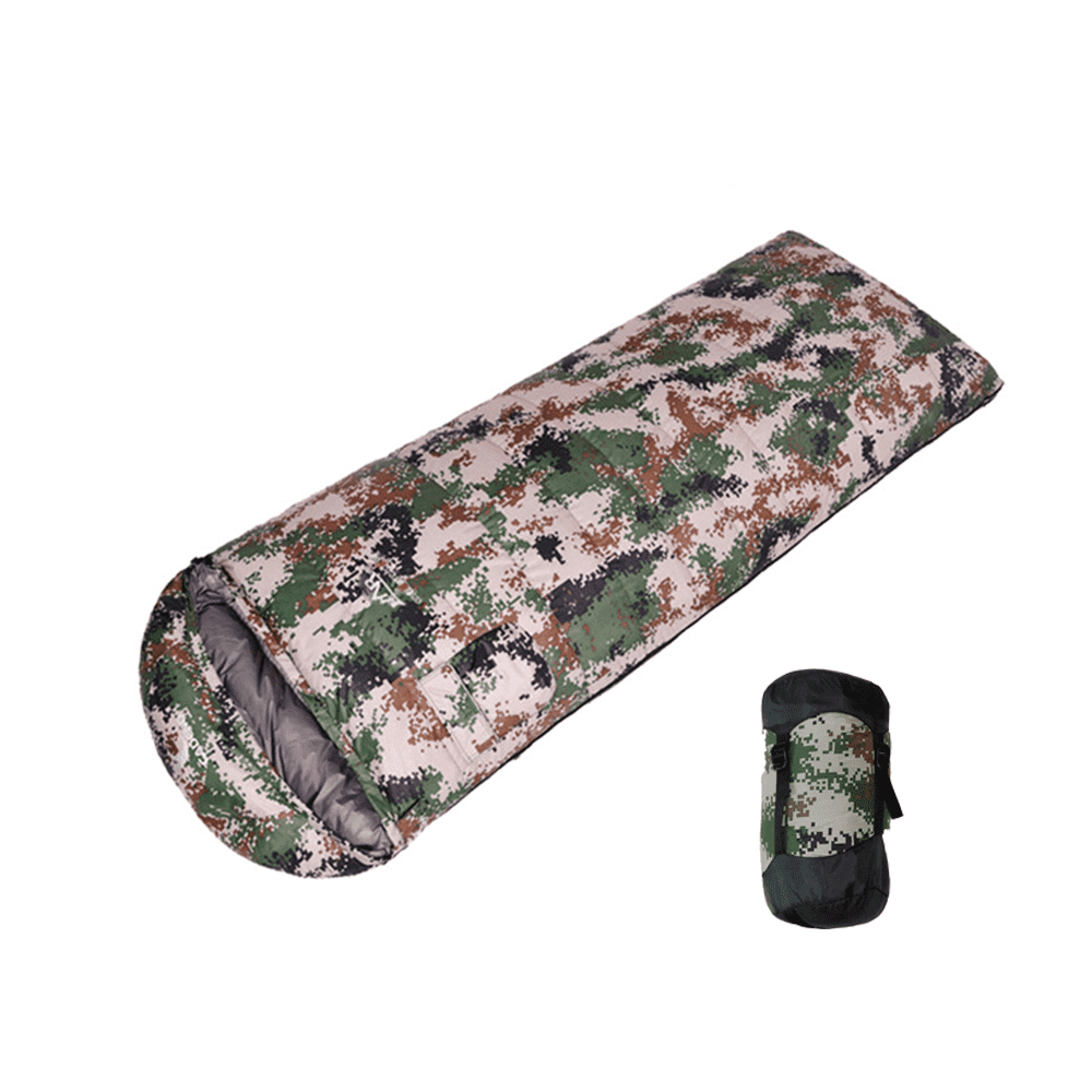 Outdoor CampMilitary Saco de durmir personalizado de plumón de pato 800 g Saco de durmir para camiñar para adultos Imaxe destacada