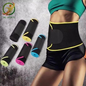 Oanpaste Logo Adjustable Sports Workout Training Weight Loss Sweat Slimmer Belt Sports Taille Trimmers
