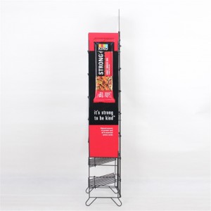 Promotion Floor Food Display Snack & Potato Chips Metal Rack Display Stand