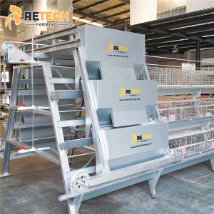 Automatic A Type 3 Tiers 144 Birds Pullet Layer Chicken Battery Cage para sa Poultry Farm