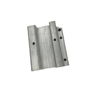 Parte de soporte de porta de aluminio extruído e mecanizado