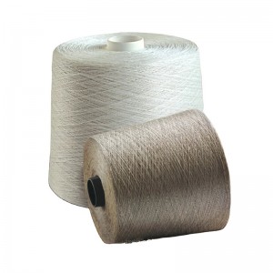 Linen thiab paj rwb blended yarn 4.5s-40s