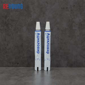 Tubo plegable de pasta de dentes de uso diario do hotel 5 ml, 10 ml, 30 ml, tubos de compresión de embalaxe de aluminio