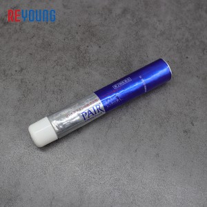 Tubo de embalaje de aluminio vacío para crema de manos cosmética personalizada, pegamento adhesivo químico, lubricante, medicina, tubo exprimidor de aluminio