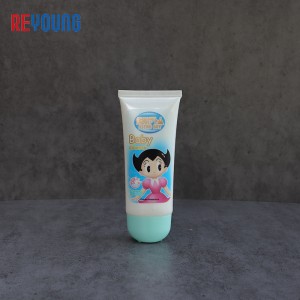 Detergente per bambini all'ingrosso che imballa tubo morbido per l'etichettatura del lavaggio del viso con tappo a vite
