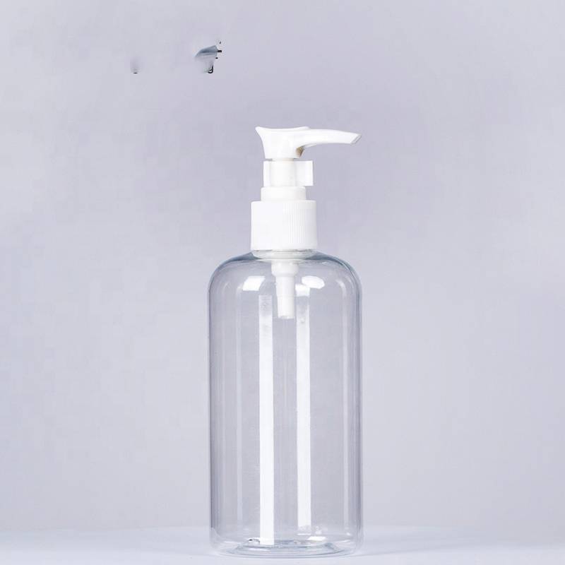 Ampolla de plàstic transparent de venda calenta amb dispensador de bomba Imatge destacada
