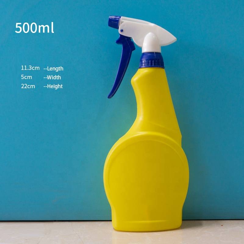 Botella de spray de limpeza de inodoro baleira con gatillo de boquilla de pulverización