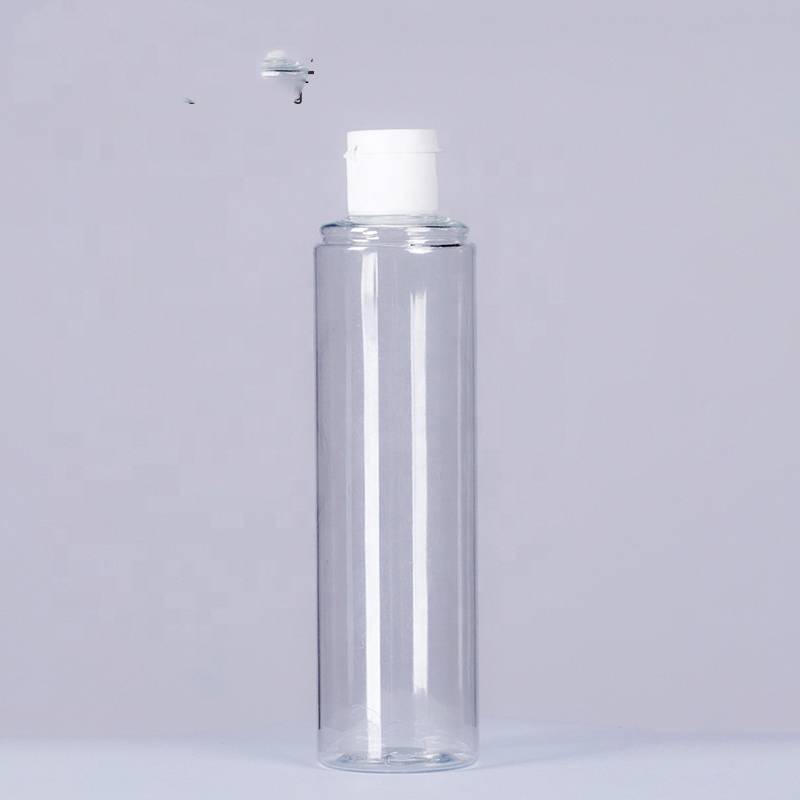 Ampolla de plàstic per a mascotes amb forma ovalada personalitzada amb tapa abatible