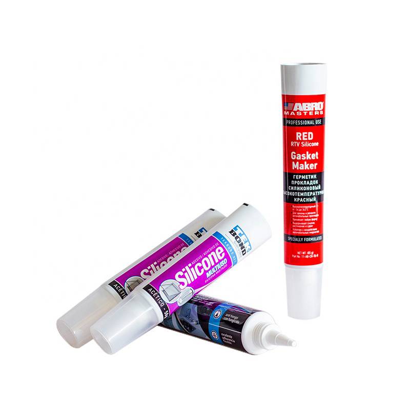 Tub suau de pasta de dents de plàstic personalitzat en color imprès