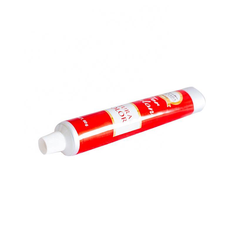 Tub suau de pasta de dents de plàstic personalitzat en color imprès