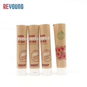 Custom Biodegradable Paper Plastic Soft Tube Body Face Hand Caream Facial Cleanser Skincare Toothpaste Personal Care Squeeze Soft Tube