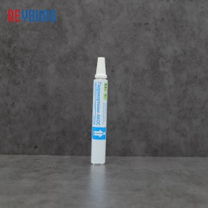30 ml – 200 ml hosszú fúvókás, összecsukható fém laminált alumínium lágy tubus tartály fogkrém gél kozmetikai csomagoláshoz