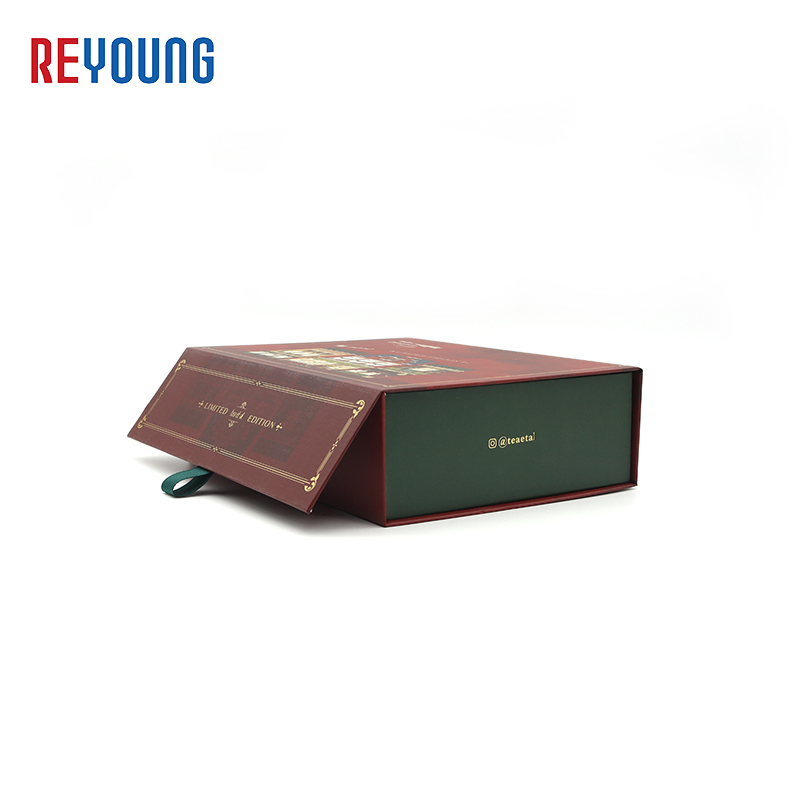 Magnetic Luxury High Quality Rigid Cardboard Paper Packing Gift Box Tea Set Packaging Box