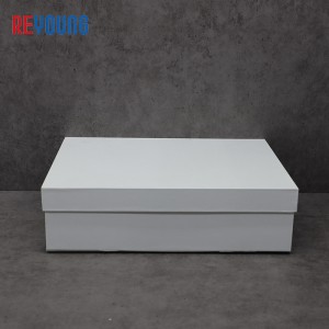 ढक्कन र आधार उपहार बक्स - तातो बिक्री सेतो कार्डबोर्ड पेपर जुत्ता बक्स थोक लक्जरी प्रिमियम प्रदर्शन उपहार बक्स - Reyoung