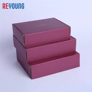 High Quality for Tuck Top Mailer - corrugated kraft paper mailer box with customized inner logo – Reyoung
