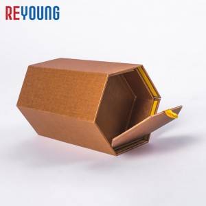 high quality hexagon rigid box for cosmetic products packaging