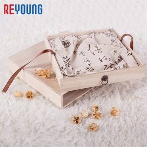 Renewable Design for Wooden Crate With Lid - Custom Print Wooden Sliding Box for tea gift packaging – Reyoung