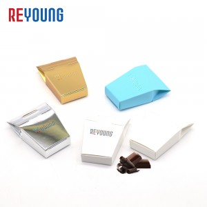 Csokoládédoboz gyártó egyedi karton luxus papír csokoládészelet csomagoló doboz gyár