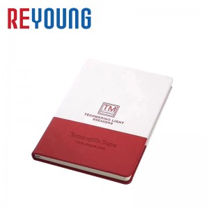 A5 Printed Logo Customized PU Leather Diary 2022 Daily Monthly Planner Journal Hardcover Notebook