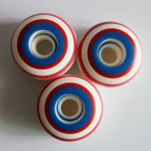 UV Print កង់ skateboard បោះពុម្ពផ្ទាល់ខ្លួន 56mm Skateboard Wheels 55D