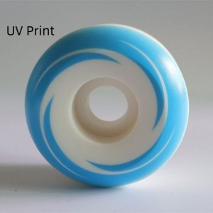 Roue de planche à roulettes imprimée personnalisée UV Print roues de planche à roulettes hors route