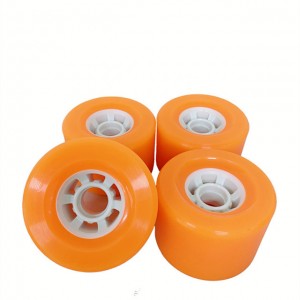 តម្លៃរោងចក្រថោក 90X62 Pu Orange 4610Pc Extended White Hole Buckle Longboard Wheel