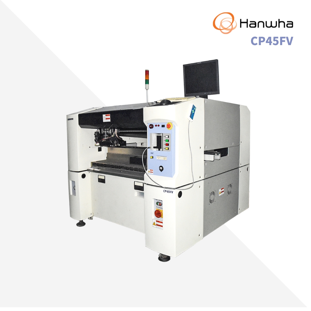 SAMSUNG CP45FV CHIP SHOOTER, CHIP MOUNTER, PICK AND PLACE Machine, eji SMT Equipment.