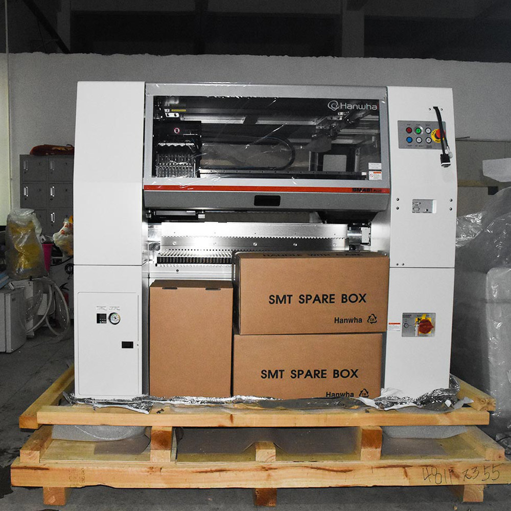 SAMSUNG/ HANWHA SM481 PLUS CHIP SHOOTER, CHIP MOUNTER, PICK AND PLACE MACHINE, NEW / USAT SMT EQUIPMENT