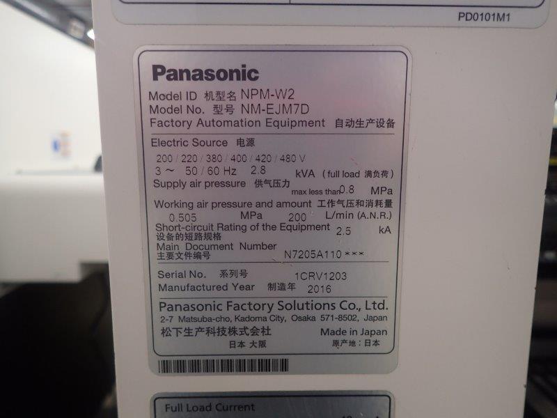 Panasonic NPM-W2 MODULAR MISY FAMPISEHOANA HAINGANA AVY, MOUNTER CHIP, MISA PICK ARY PLACE, MAZINA SMT VAOVAO/ Ampiasaina