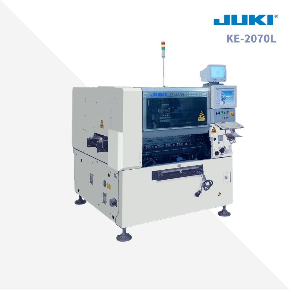JUKI KE-2070L SMT PLAATSING, CHIP MOUNTER, OOGST EN PLAATS MACHINE, GEBRUIKTE SMT-APPARATUUR