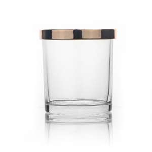 Candle Jar Glass 300ml With Bamboo Lid