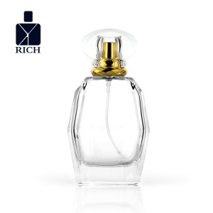 100ml Empty Clear Irregular Shape Spray Perfume Glass Bottle