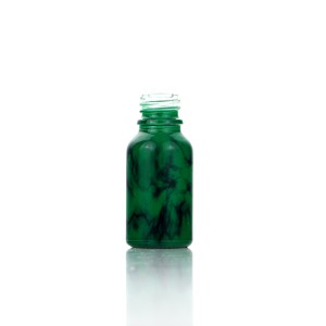 Green Colour Coating Essential 0il Dropper Bottles Bamboo Top