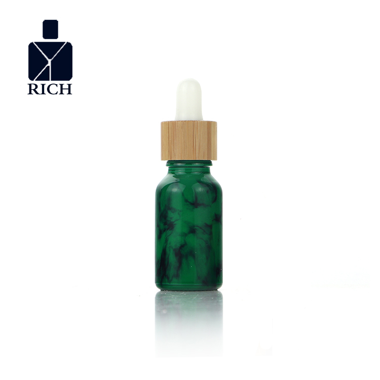 Green Colour Coating Essential 0il Dropper Bottles Bamboo Top Featured Image