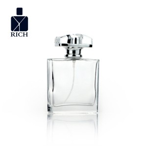 50ml Square Glass Perfume Bottle T-shape Cap