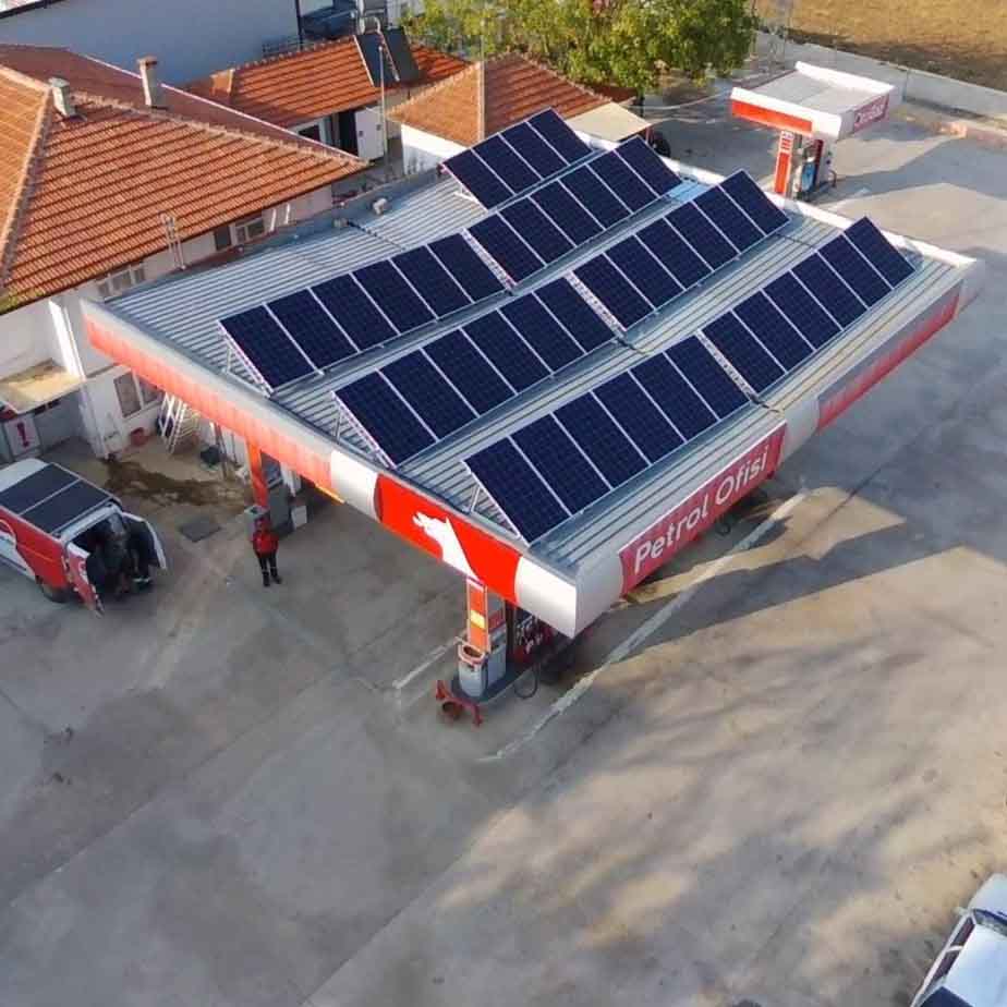 11KW Solar Project in Gas Station in Istanbul,Turkey