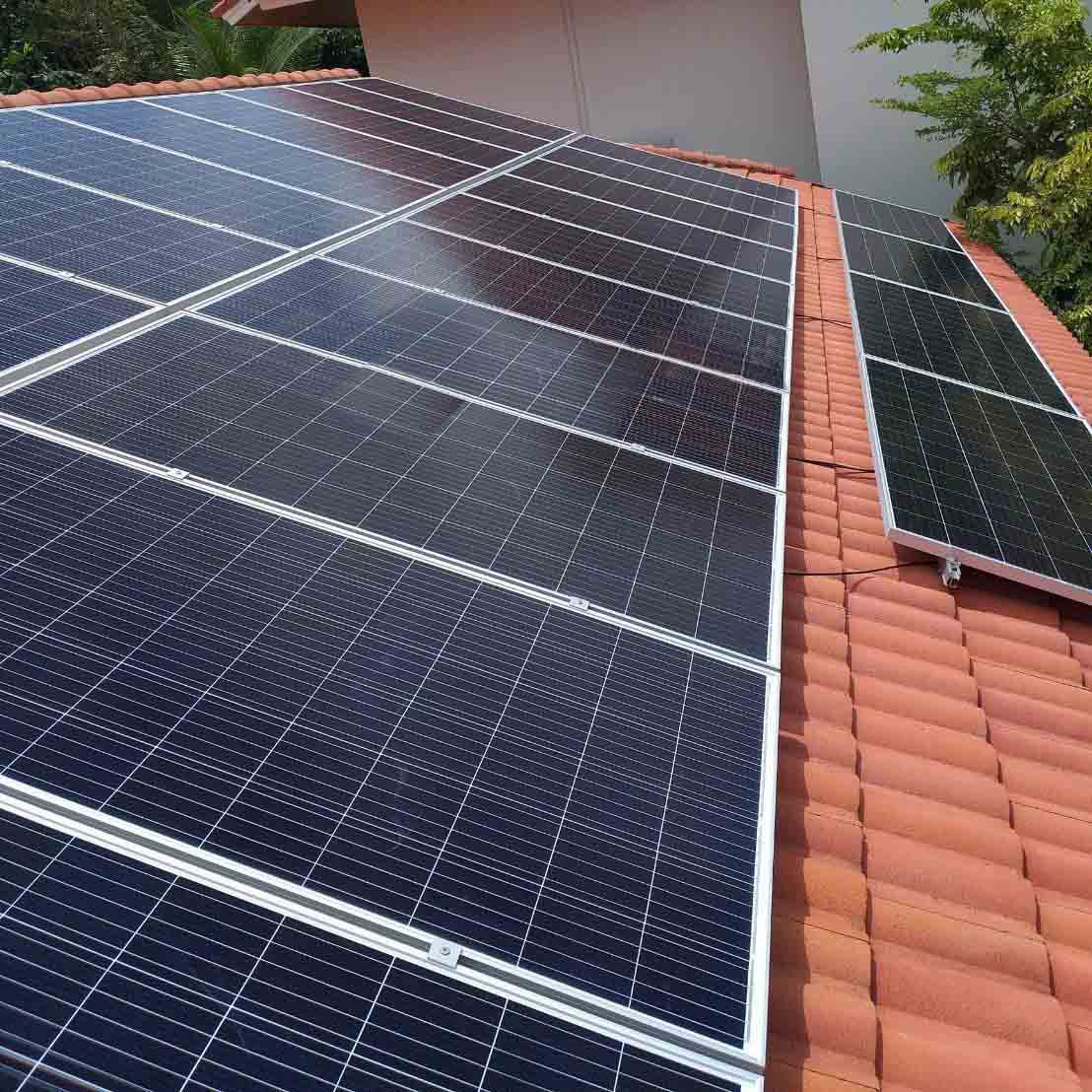 30kw roof solar system located in Thailand