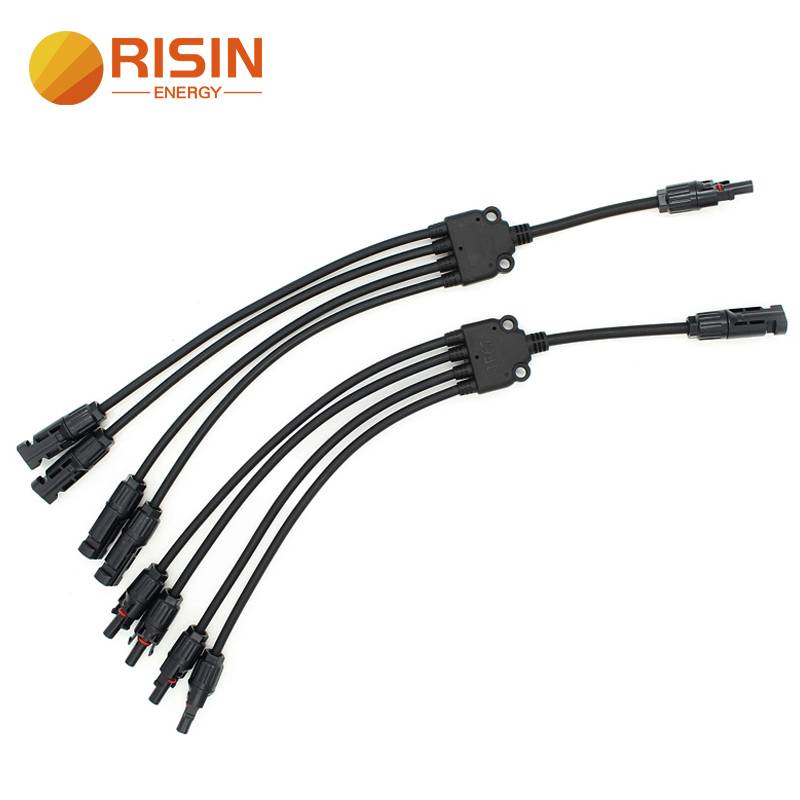 4to1 MC4 Y Branch Connector Solcellepanel parallellkobling