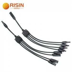 Good Quality PV Cable Harness – 4to1 MC4 Y Branch Connector Solar Panel Parallel Connection – RISIN