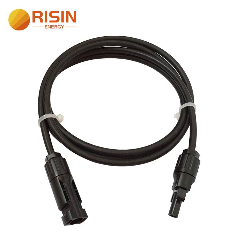 Geros kokybės PV kabelių rinkinys – 1000 V Mc4 saulės prailginimo laidas su MC4 jungties kištuku – RISIN