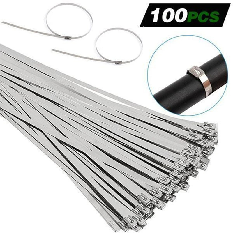 UV protective PV wire tight Solar Cable Zip Tie SUS 304 Stainless Steel Cable Tie